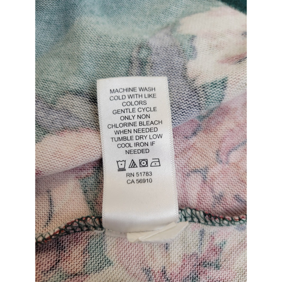 Maurices Boho Mini Dress Green Floral V-Neck Tie Waist Babydoll Women's Size XL - Picture 12 of 12